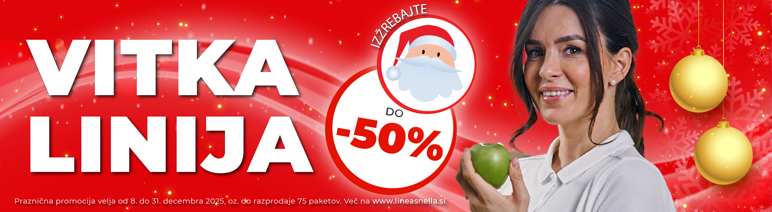Dve uri na teden vam bosta spremenili življenje. Snelly Božiček pa vam prinaša vitko linijo do kar 50% ugodneje!
